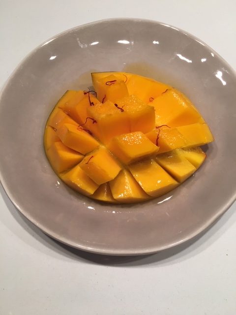 Grilled mango