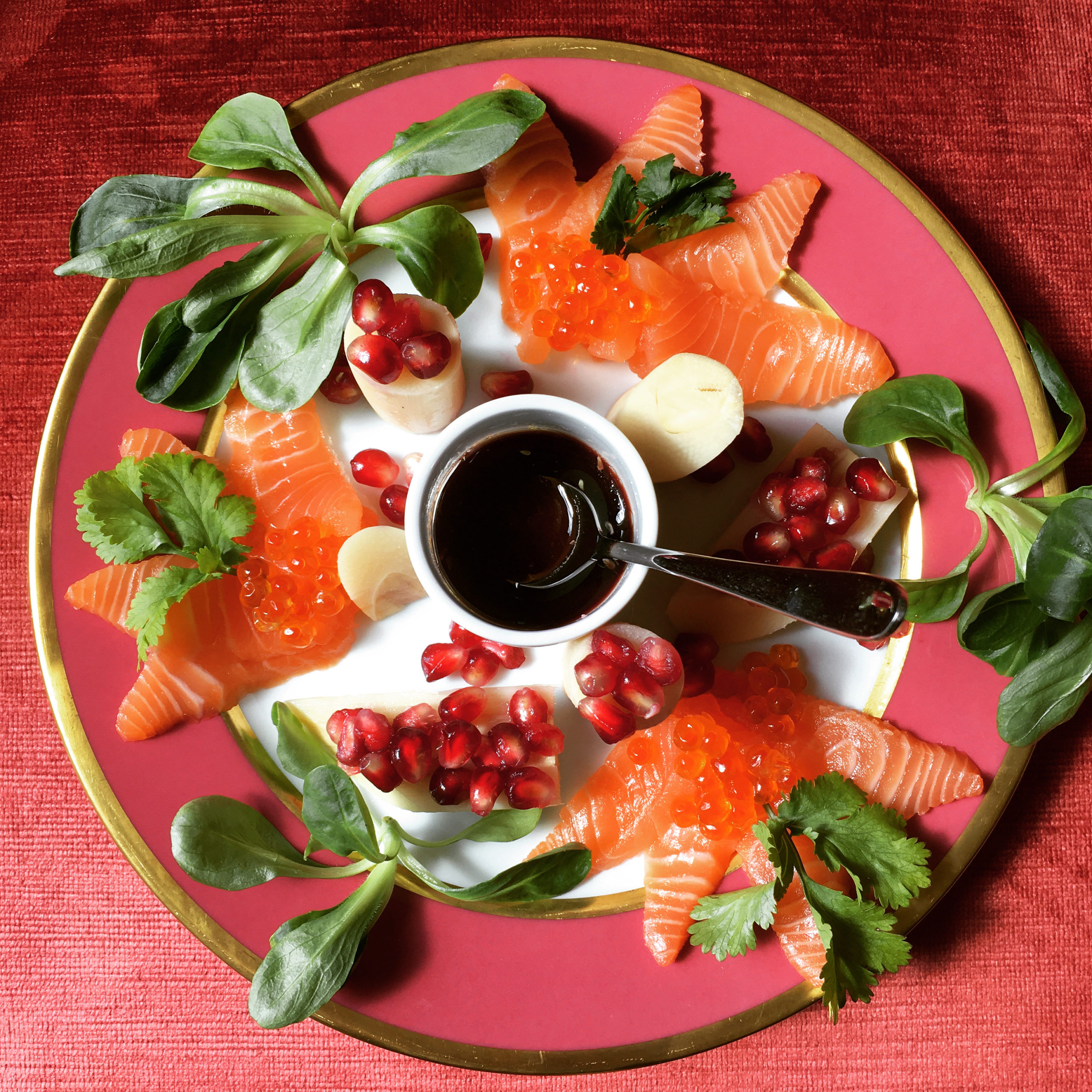 hearts-of-palm-salmon-sashimi-and-pomegranate